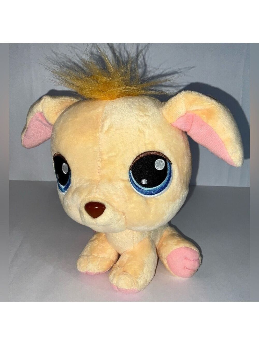 Littlest Pet Shop 2005 Golden Retriever Plush - bobblehead - approx. 7” tall